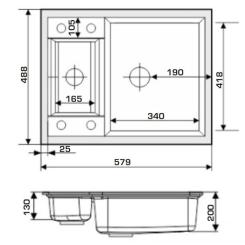 Мойка кухонная GRANADO SAMORA gris Фото 7