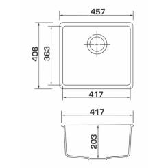 Мойка кухонная GRANADO Under top avena Фото 6