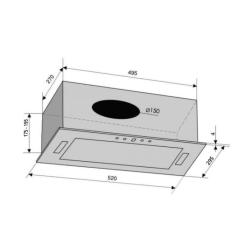 Вытяжка кухонная Ventolux PUNTO 52 BG (950) PB Фото 5