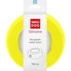 Посуда для собак WAUDOG Silicone Миска-непроливайка 750 мл жовта Фото 3