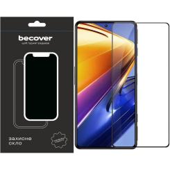 Стекло защитное BeCover Poco F4 Black Фото