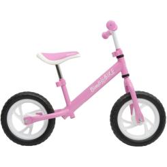 Беговел Bimbo Bike 12`, розово-белый Фото 1