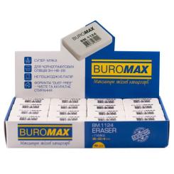 Ластик Buromax L прямоугольная, 36х23х8 мм прямоугольная, белая Фото 1