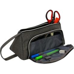 Пенал Cool For School 2 отделение Серый Фото 1