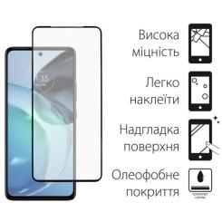 Стекло защитное Dengos Full Glue Motorola G72 (black) Фото 1