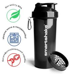 Шейкер спортивный SmartShake Lite 1000ml Glossy-Black Фото 5