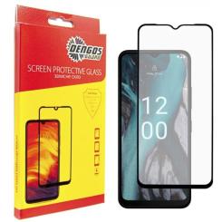 Стекло защитное Dengos Full Glue Nokia C22 (black) Фото