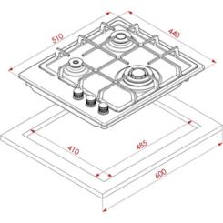 Варочная поверхность Eleyus RIO 45 WH CF Фото 1