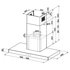 Вытяжка кухонная Faber Stilo Glass Smart X/V A90 Фото 1