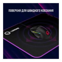 Коврик для мышки Lorgar Main 313 Black/Purple Фото 6