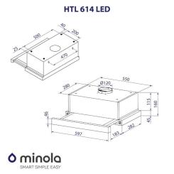Вытяжка кухонная Minola HTL 614 WH LED Фото 9