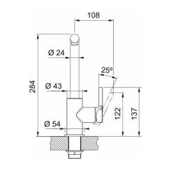 Смеситель Franke Lina L Shape Фото 2