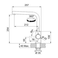 Смеситель Franke Lina L Shape Фото 3