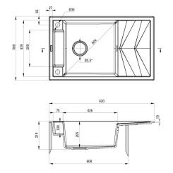 Мойка кухонная Deante Magnetic Фото 3