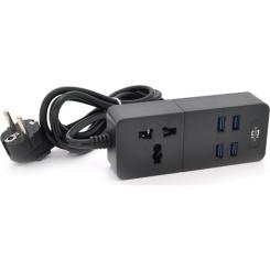 Сетевой фильтр питания Voltronic TВ-Т05, 1роз, 4*USB Black Фото