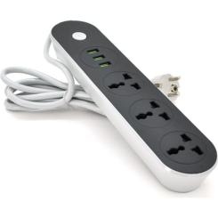 Сетевой фильтр питания Voltronic TВ-Т56, 3роз, 3*USB Black Фото