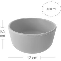 Тарелка детская MinikOiOi Bowl - Powder Grey Фото 1