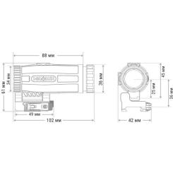 Увеличитель для прицела Holosun HM3X 3x magnifier Фото 4