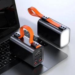 Батарея универсальная Atria 30000mAh, 100W, PD2.0, FCP, QC, AFC Фото 3