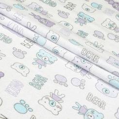 Детский постельный набор Home Line Тедди (сиренево-бирюзовый) Фото 1