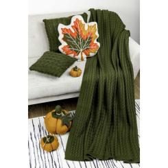 Плед Прованс Happy Fall Kosa Оливковый 130х170 см Фото 4
