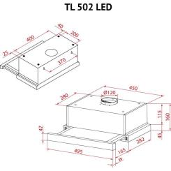 Вытяжка кухонная Perfelli TL 502 I LED Фото 11