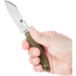 Нож Spyderco Stok G-10 Drop Point Green Фото 4