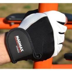 Перчатки для фитнеса MadMax MFG-444 Fitness White M Фото 4