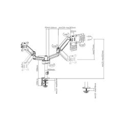 Кронштейн Gembird MA-DA2P-01 Фото 1
