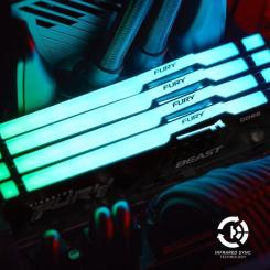 Модуль памяти для компьютера Kingston Fury (ex.HyperX) DDR5 64GB (2x32GB) 5600 MHz Beast RGB Фото 6