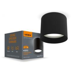 Светильник Videx під лампу GX53 накладний Чорний Фото 1