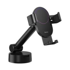 Универсальный автодержатель Baseus 4.7-6.5" Gravity Simplism (на присоску) black Фото 10