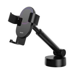 Универсальный автодержатель Baseus 4.7-6.5" Gravity Simplism (на присоску) black Фото 11