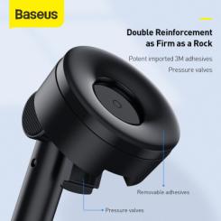 Универсальный автодержатель Baseus 4.7-6.5" Gravity Simplism (на присоску) black Фото 7