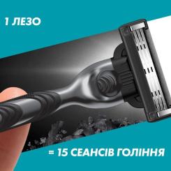 Сменные кассеты Gillette Mach3 Charcoal Древесный уголь 8 шт. Фото 5