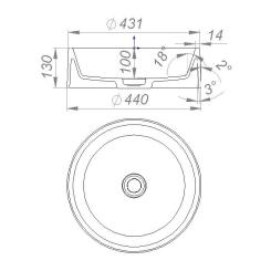 Раковина GRANADO Toro grafito Фото 4