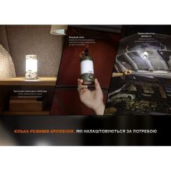 Фонарь Fenix кемпінговий CL26R Pro Темно-зелений Фото 10