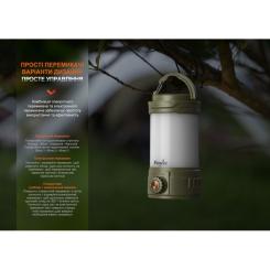 Фонарь Fenix кемпінговий CL26R Pro Темно-зелений Фото 7