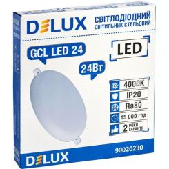 Светильник Delux GCL 24 4000К 24Вт 230В ROUND Фото 1