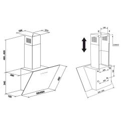 Вытяжка кухонная Eleyus AGAT 1200 LED 60 WH Фото 11