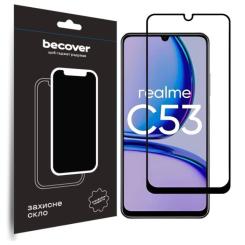 Стекло защитное BeCover Realme C53 Black Фото