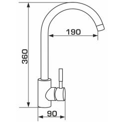 Смеситель GRANADO Elche LUX avena Фото 6