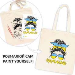 Набор для творчества Rosa екосумка-раскраска, Украина 38х42см Фото 2