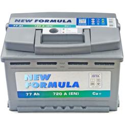 Аккумулятор автомобильный NEW FORMULA 77Ah Ев (-/+) 720EN Фото 1