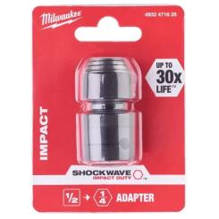 Адаптер для инструмента Milwaukee з 1/2" на 1/4" Фото 1