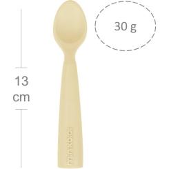 Набор детской посуды MinikOiOi Scooper ложка силіконова (Mellow Yellow) Фото 7