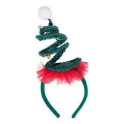 Детский обруч для волос Novogod`ko Мерцающая елка, LED Фото