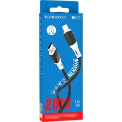 Дата кабель BOROFONE USB-C to Lightning 1.0m BX79 3A Фото 2