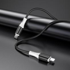 Дата кабель BOROFONE USB-C to Lightning 1.0m BX79 3A Фото 3