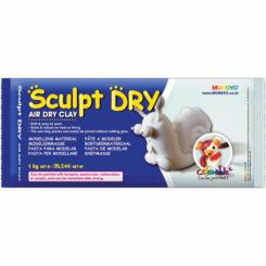 Пластика MUNGYO Sculpt Dry самозастывающая, 1кг белая Фото